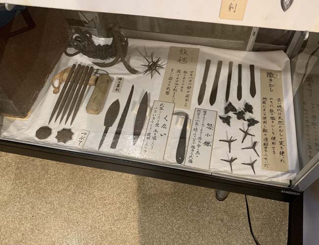 川越歴史博物館　忍の道具の展示