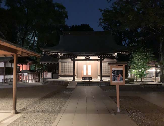 夜の川越氷川神社