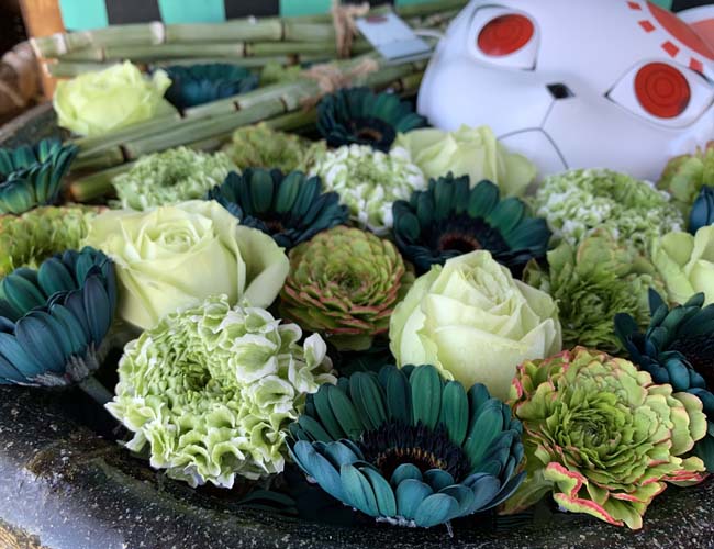 鬼滅の花手水