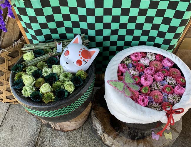 鬼滅の花手水