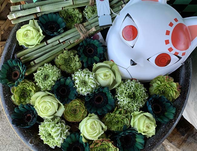 鬼滅の花手水