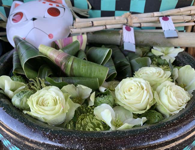 鬼滅の花手水