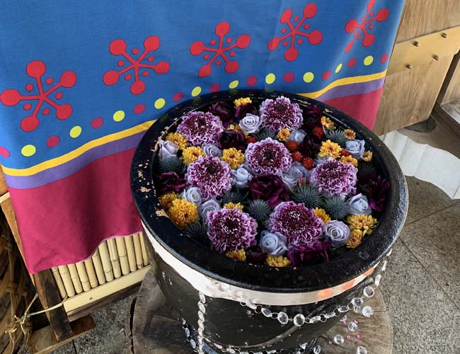 鬼滅の花手水