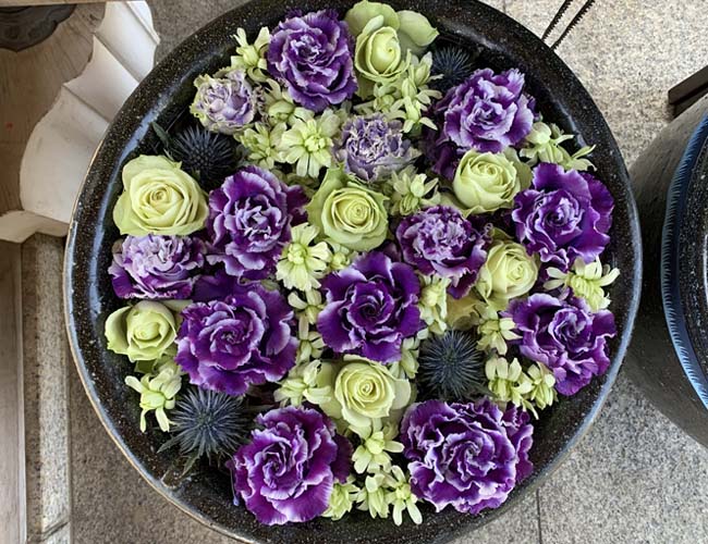 鬼滅の花手水