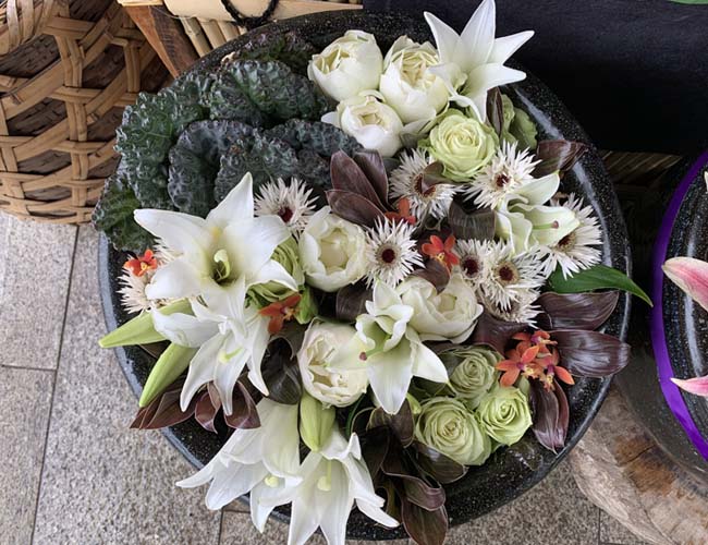 鬼滅の花手水