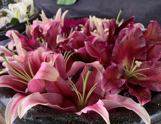 鬼滅の花手水